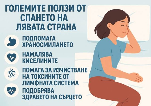 спане на лявата страна
